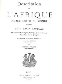Portada en francés de "Description de l'Afrique"