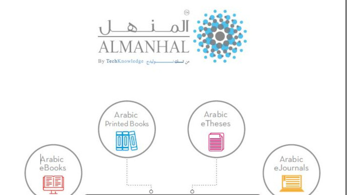 Flyer promocional de Al Manhal