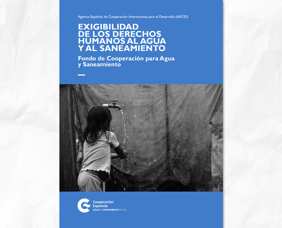 Cartel promocional Exigibilidad de los derechos humanos al agua y al saneamiento